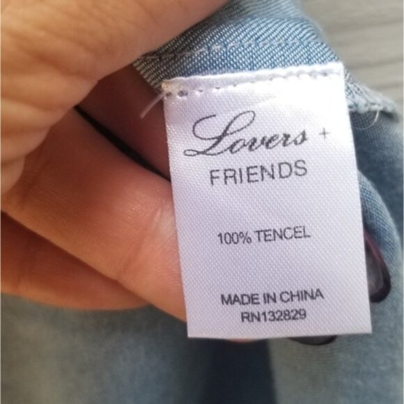 Lovers + Friends Orchid Chambray Wrap Dress - Picture 6 of 8